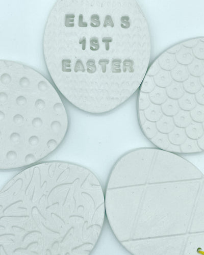 Personalised knit print Easter Egg