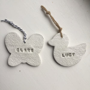 Personalised Butterfly ornament