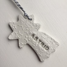 Load image into Gallery viewer, Personalised Shooting Star ornament