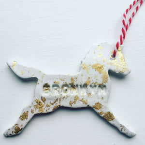 Personalised Horse ornament