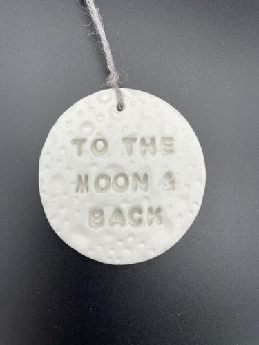 To the moon & back ornament