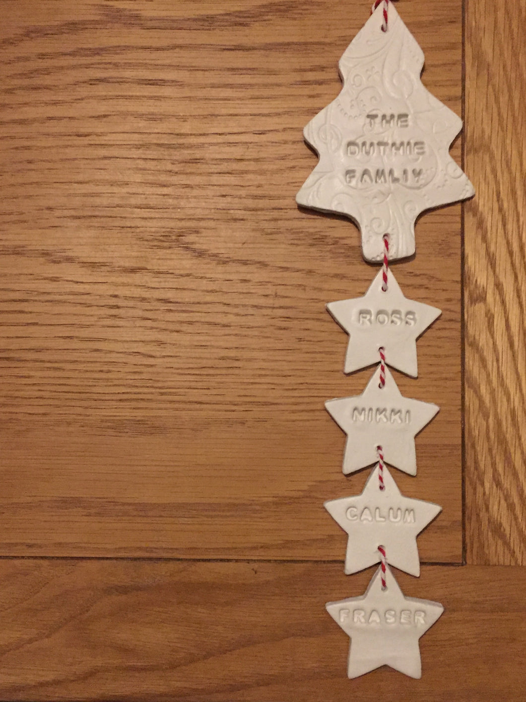 Family tree/star Christmas Hanger