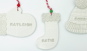 Personalised Mitten ornament