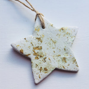 Gold leaf star
