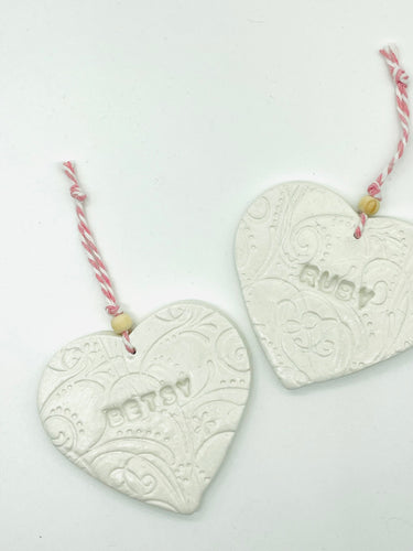 Personalised Heart Wedding favour
